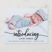 Cartes de Faire-part de naissance de budget photo (Devant)