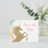 Cartes de Faire-Part de Naissance Licorne (Debout devant)