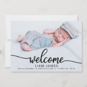 Cartes de Faire-part de naissance photo de la call (Devant)