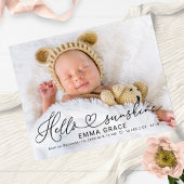 Cartes de Faire-part de naissance photo de script 
