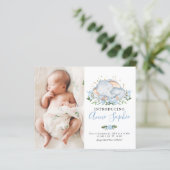 Cartes de Faire-part de naissance photo Elephant (Debout devant)