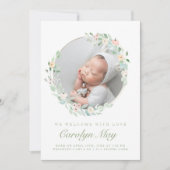 Cartes de Faire-part de naissance photo Pink Green (Devant)
