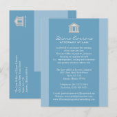 Cartes de Faire-part des cabinets d'avocats (Devant / Derrière)