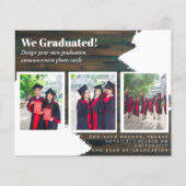 Cartes de Faire-part du collage photo BUDGET (Devant)