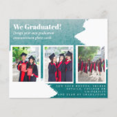 Cartes de Faire-part du collage photo BUDGET (Devant)