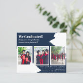 Cartes de Faire-part du collage photo BUDGET (Debout devant)