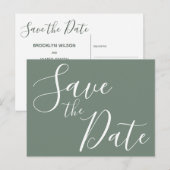 Cartes de faire-part élégantes de Save The Date av (Devant / Derrière)