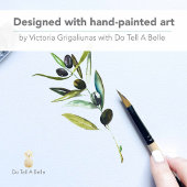 Cartes de Faire-part mobiles Watercolor Branche d'