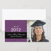 Cartes de Faire-part photo élégantes (Devant / Derrière)