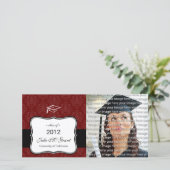 Cartes de Faire-part photo pour les diplômes scola (Debout devant)