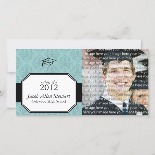 Cartes de Faire-part photo pour les diplômes scola (Devant)