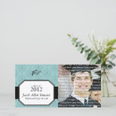 Cartes de Faire-part photo pour les diplômes scola (Debout devant)