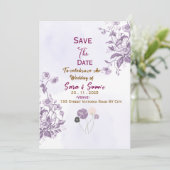 Cartes de Faire-Part "Sauver la Date" (Debout devant)