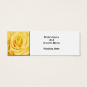 CARTES DE FAVEUR DE MARIAGE ROSE JAUNE (Dos)