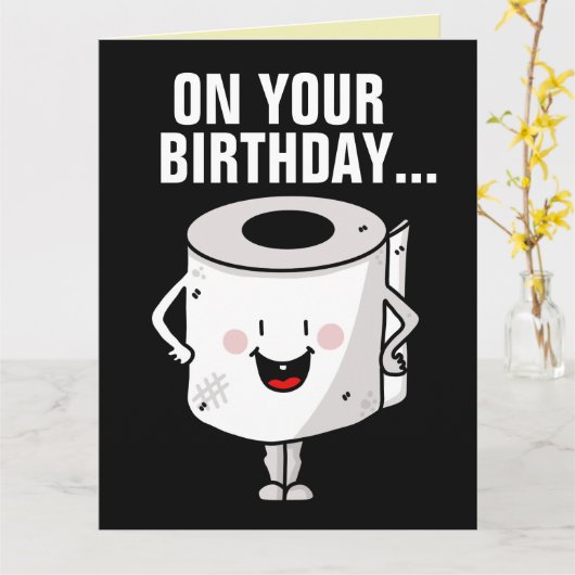 CARTES DE FÉLICITATIONS D'ANNIVERSAIRE DRÔLES PAPI (Fleur jaune)