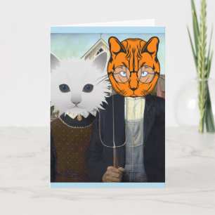 CARTES DE FÉLICITATIONS DE MARIAGE DE CHAT
