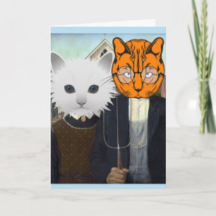 CARTES DE FÉLICITATIONS DE MARIAGE DE CHAT GOTHIC
