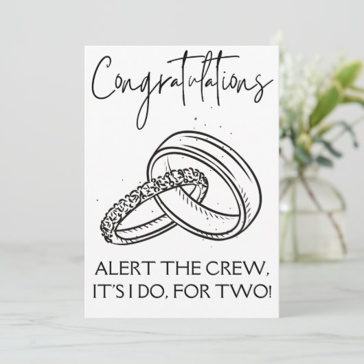 Cartes de félicitations fiançailles (Debout devant)