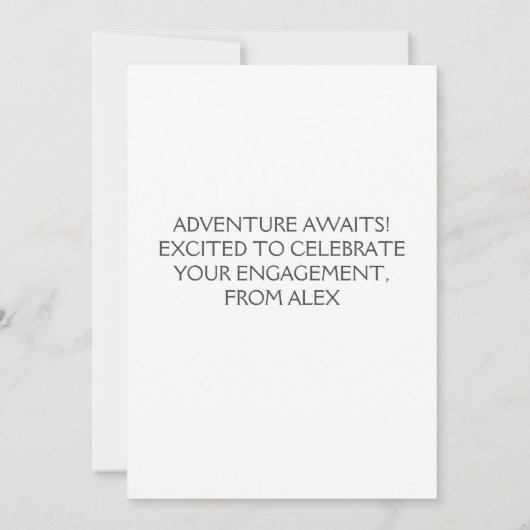 Cartes de félicitations fiançailles (Dos)