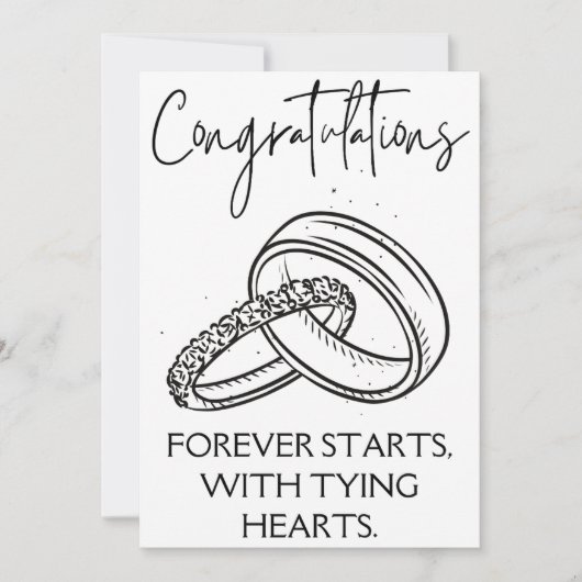 Cartes de félicitations fiançailles (Devant)