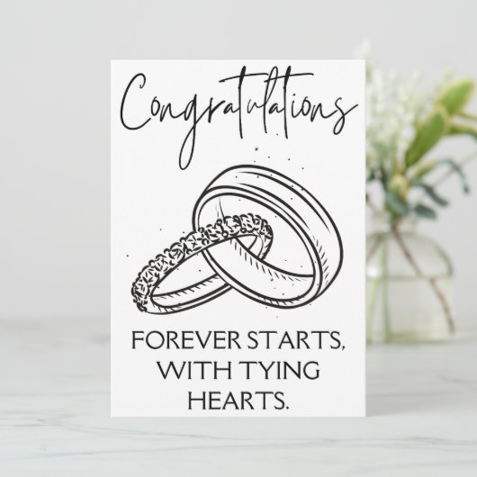 Cartes de félicitations fiançailles (Debout devant)