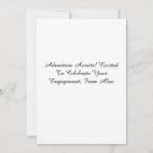 Cartes de félicitations fiançailles (Dos)