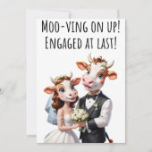 Cartes de félicitations fiançailles Funny Cow Card (Devant)