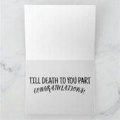 CARTES DE FÉLICITATIONS MARIAGES DE SKELETONS GOTH (Intérieur)