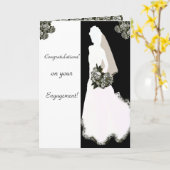 Cartes de Félicitations pour vos Fiançailles (Fleur jaune)