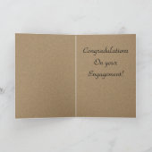 Cartes de Félicitations pour vos Fiançailles (Intérieur)