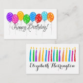 Cartes de fermeture anniversaire par SRF (Devant / Derrière)