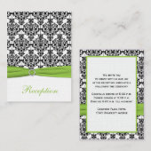 Cartes de fermeture Chartreuse, blanc et noir Dama (Devant / Derrière)