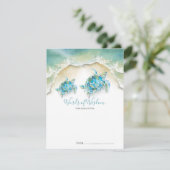 Cartes de fermeture du Baby shower de la tortue de (Debout devant)