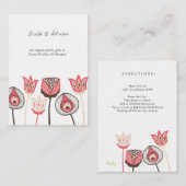 Cartes de fermeture Instructions Cartes de mariage (Devant / Derrière)