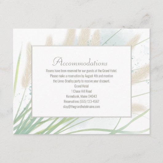Cartes de fermeture Mariage de la côte (Devant)