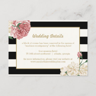 Cartes de fermeture Mariage Floral