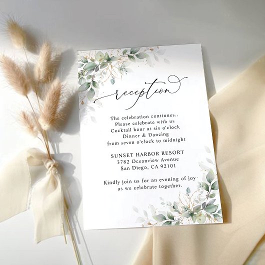 Cartes de Fermeture pour Réception de Mariage au E