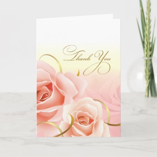 Cartes de fête d'anniversaire de Peach Rose rose (Devant)