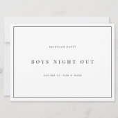 Cartes de fête de bachelor élégantes et modernes b (Devant)