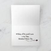 Cartes de Fête de la Journée de la Femme Joyeuse (Intérieur)