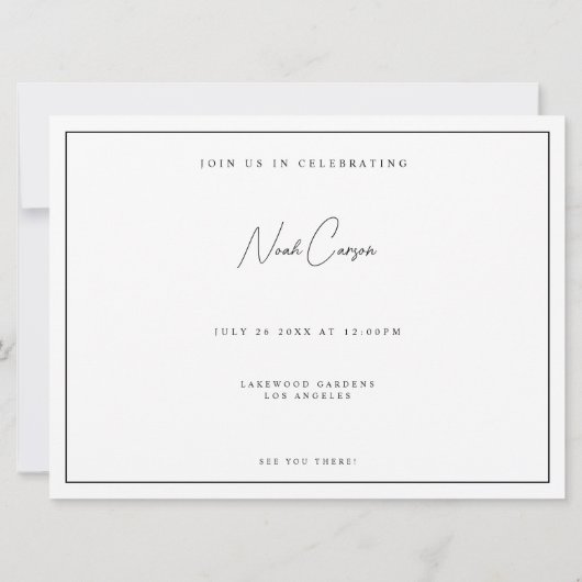 Cartes de fête d'enterrement de vie de garçon blan (Dos)