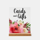 Cartes de Fête des mariées et cadeaux aux fleurs r (Recto)