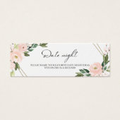 Cartes de Fête des mariées Fleur Rose Blush (Devant)