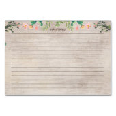 Cartes de Fête des mariées Recette Cactus du déser (Dos)