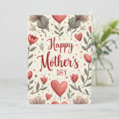 cartes de fête des mères (Debout devant)