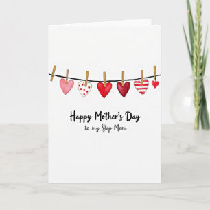 Cartes de Fête des Mères à Cœurs à Pois