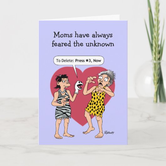 Cartes de fête des mères amusantes : Smart Phone (Devant)