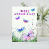 Cartes de fête des mères Papillons Peints (Debout devant)