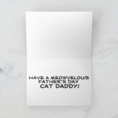 CARTES DE FÊTE DES PÈRES CAT DAD (Intérieur)