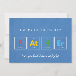Cartes de fête des pères Cool Coloré